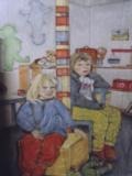 Kinderzimmer/Öl auf Holz